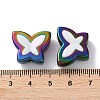 UV Plating Rainbow Iridescent Acrylic Beads OACR-H112-19D-3