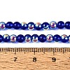 Electroplate Transparent Glass Beads Strands EGLA-Q132-4MM-A16-4