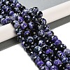 Natural Fire Crackle Agate Beads Strands G-M437-A01-01I-1
