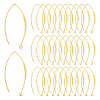 50Pcs Brass Earring Hooks KK-UN0002-80-1