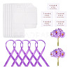 Clear PVC Candy Gift Packaging Boxes with Ribbon & Artificial Flower CON-TAC0001-20E-2