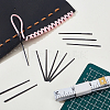 Steel Leather Rope Knitting Needles for Leather Repairing Weaving Crafts DIY-WH0750-027-4