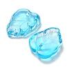 Autumn Theme Two-Tone Transparent Glass Charms GLAA-YW0001-53B-2