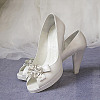 2 Pairs 2 Colors Glass Rhinestone Shoe Decorations AJEW-GO0001-88-7