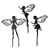 Iron Fairy Garden Stakes AJEW-Z050-01A-1