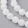 Synthetic Crackle Quartz Beads Strands G-SF8MM-44-2