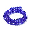 Electroplate Transparent Glass Beads Strands EGLA-A035-T4mm-A21-2