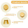 8Pcs 4 Colors 304 Stainless Steel Vortex Cuff Earrings EJEW-HS0001-14-4