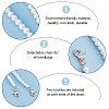   2Pcs ABS Plastic Imitation Pearl Beaded Bag Straps AJEW-PH0003-99B-3