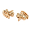 Brass Micro Pave Clear Cubic Zirconia Charms CU-CBA3F77-08G-2