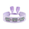 Butterfly Adjustable Polyester & Alloy & Resin Enamel & Rhinestone Slider Bracelets FS-WG9985D-05-1
