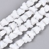 Opaque Glass Beads Strands GLAA-N073-01A-1