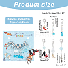 Alloy Enamel Pendant Locking Stitch Markers HJEW-AB00149-2