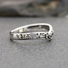 Hollow Out V-Shaped Heart Pattern Brass Finger Rings FS-WGACF43-01-3