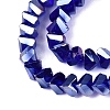Electroplate Transparent Glass Beads Strands EGLA-Q139-01A-A25-3