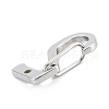 304 Stainless Steel Keychain Clasp Findings STAS-C024-24P-3