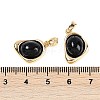 Black Glass Pendants KK-U043-52G-04-3