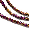 Transparent Electroplate Glass Beads Strands LS-EGLA-A039-T3mm-UA04-3