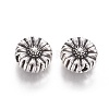 Tibetan Style Alloy Flower Beads X-TIBEP-GC190-AS-NR-2