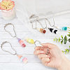 12Pcs 12 Color Iron Shower Bathroom Curtain Rings HJEW-AB00221-3