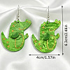 Printed Acrylic Dangle Earrings WGE1941-01-5