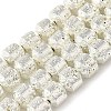 Electroplated Natural Lava Rock Beads Strands G-L606-B02-01F-1
