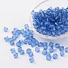 Faceted Bicone Transparent Acrylic Beads DBB6mm-63-1