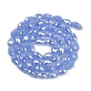 Opaque Solid Color Electroplate Glass Beads Strands EGLA-N013-J10mm-B06-2