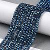Electroplate Transparent Glass Beads Strands X1-GLAA-H021-01B-FR05-3