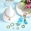 8Pcs 4 Styles Brass Twister Clasps KK-SC0005-68-4