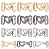 12Pcs 3 Colors Alloy Clasps FIND-AR0006-34-1