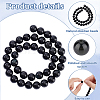 Natural Obsidian Beads Strands G-PH0028-8mm-14-4