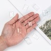Transparent Rectangle Glass Cabochons X-GGLA-R025-25x18-7