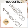 6Pcs Brass Watch Band Clasps DIY-BC0013-44A-P-2