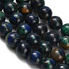 Natural Azurite Beads Strands G-Z110-C05-6mm-4