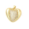 Brass Micro Pave Cubic Zirconia Pendants KK-A266-03A-G-1