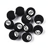 Handmade 8 Ball Polymer Clay Beads CLAY-N014-02B-05-1
