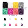 FGB 200G 8 Colors 12/0 Grade A Round Glass Seed Beads SEED-JP0010-10-2mm-1