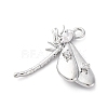 Brass Pave Cubic Zirconia Pendants KK-E793-27P-2