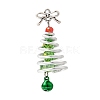 Christmas Electroplate Glass Pendants PALLOY-JF04364-01-1