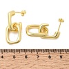 Brass Stud Dangle Earrings KK-CBAB173-01G-5