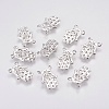 Brass Micro Pave Cubic Zirconia Charms KK-A144-049P-1