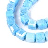 Anti-Tarnish Electroplate Glass Beads Strands GLAA-T025-8mm-10D-3