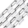 Tarnish Resistant 304 Stainless Steel Rectangle Link Chains CHS-T003-26A-P-1