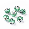 Polymer Clay Rhinestone Beads RB-L029-04-2