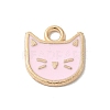 Rack Plating Alloy Enamel Charms ENAM-P254-03KCG-04-1