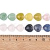Gradient Color Natural Rose Quartz & Quartz Crystal & Lemon Jade & Blue Aventurine & Green Aventurine Beads Strands G-B185-A11-6