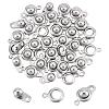 30Sets 201 Stainless Steel Snap Clasps STAS-UN0062-05-1