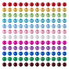 360Pcs 12 Colors Spray Painted Acrylic Beads MACR-TA0002-25-1