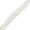 Frosted Imitation Jade Glass Beads Strands GLAA-P058-07A-09-1